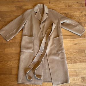 The Curated wool/cashmere coat with belt